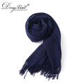 Innere Mongolei Neueste Schal Designs Türkei Favorit Navy Blue Cashmere Schal